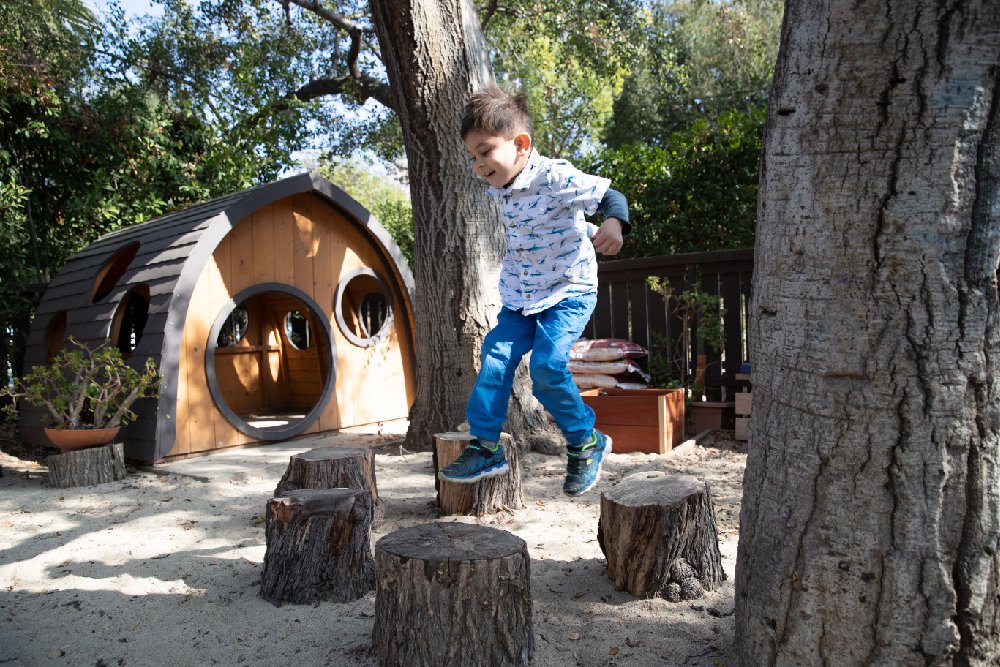 Child exploring at the Children's School